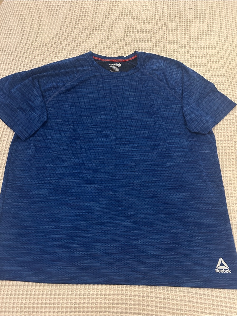 Reebok Men’s Navy Heather Short Sleeve Training Tee
